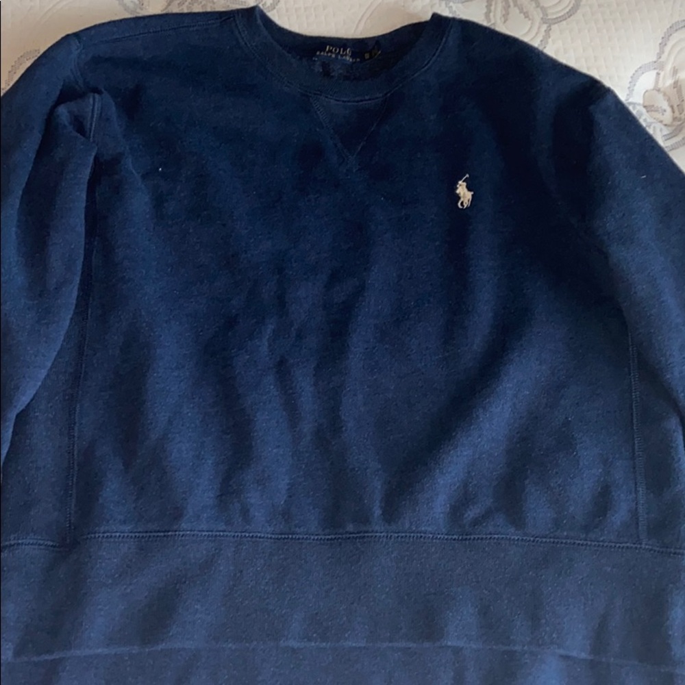 Blue polo crew shirt